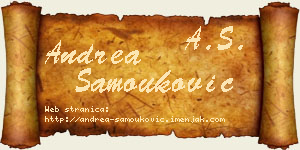 Andrea Samouković vizit kartica